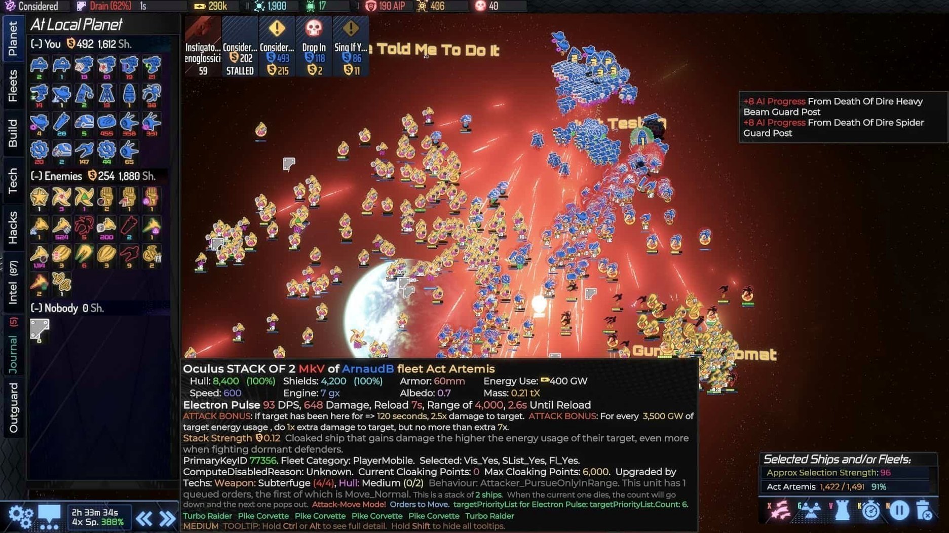 AI War 2 demo 2 AI War 2 sidebar view 2