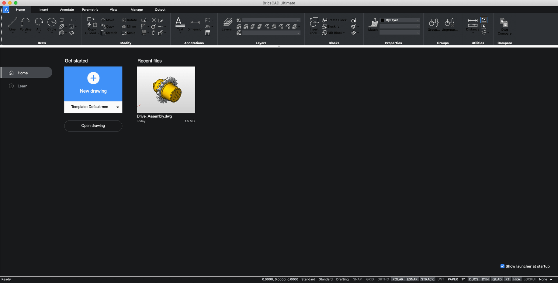 BricsCAD demo 2 BricsCAD sidebar view 2