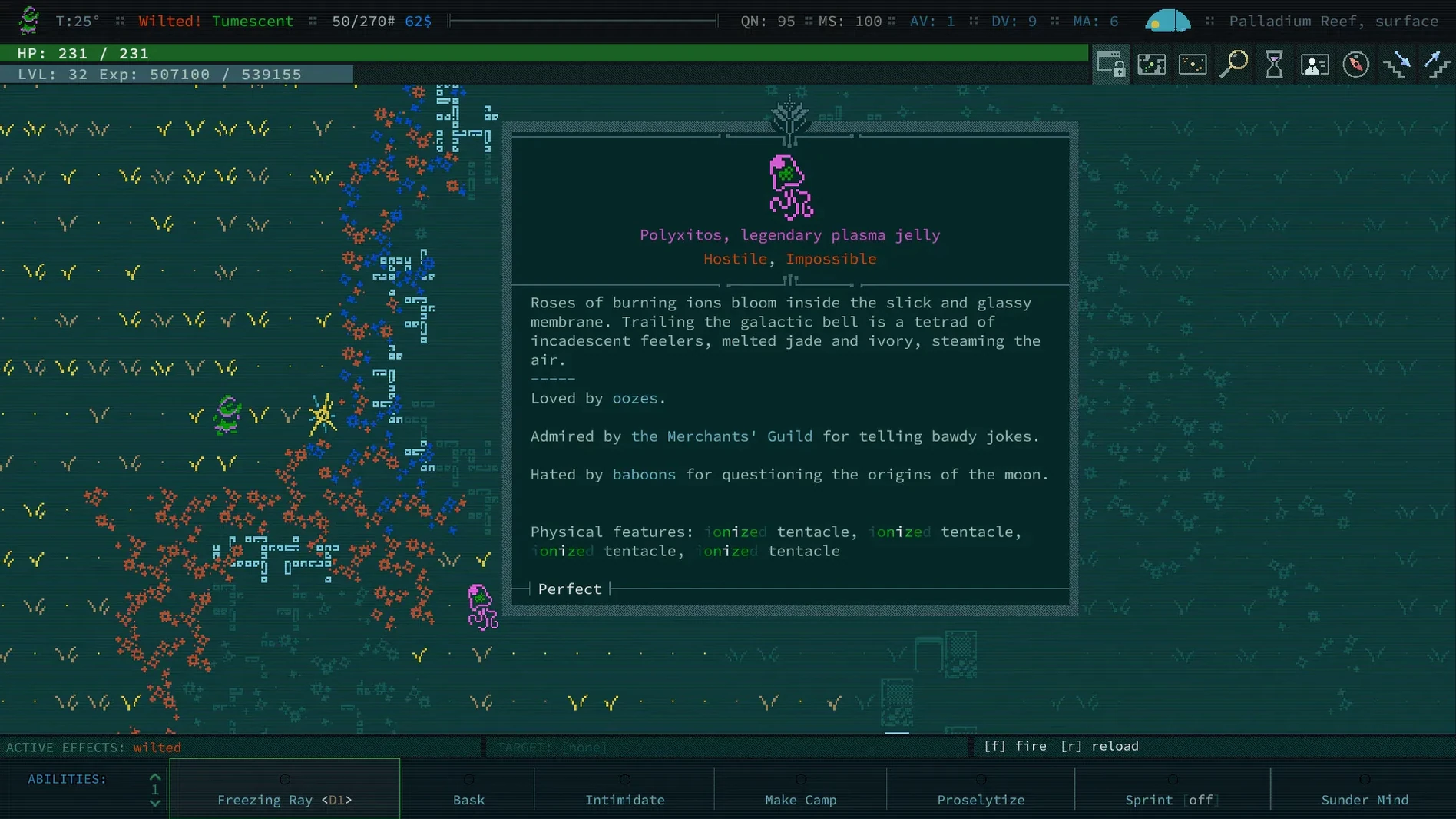 Caves of Qud demo 4 Caves of Qud sidebar view 4