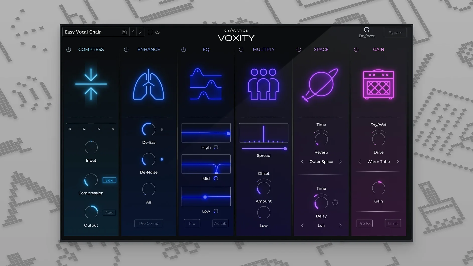 Cymatics VOXITY demo 1 voxity rutracker — editor view