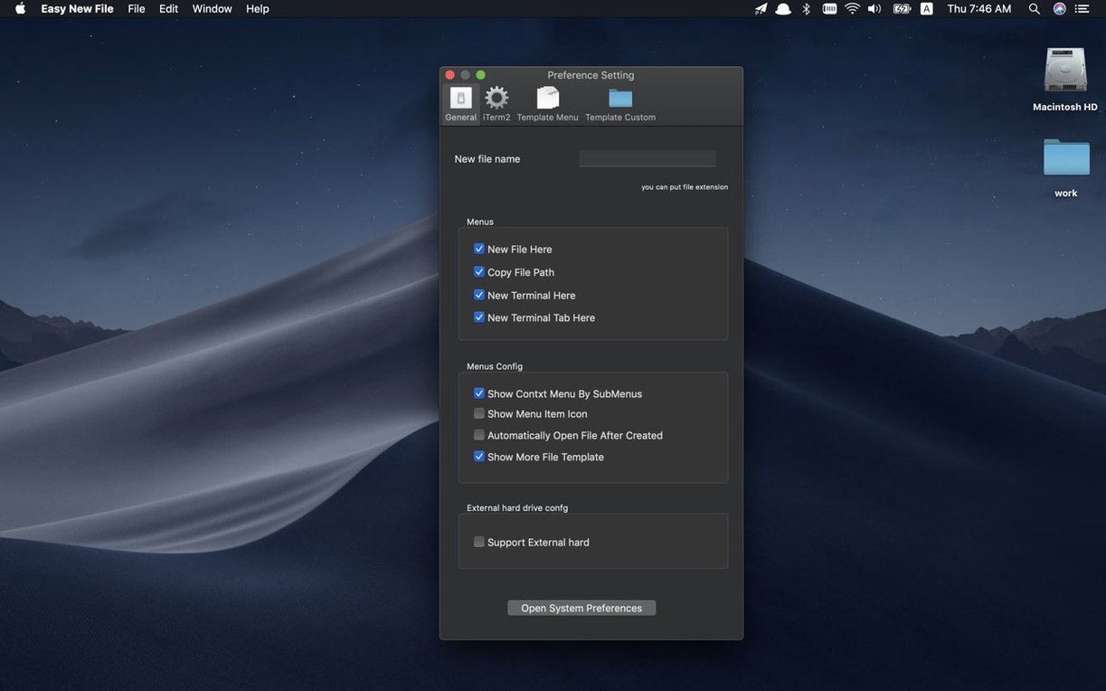 Easy New File on a Mac, shot 3 Easy New File for Mac, image 3