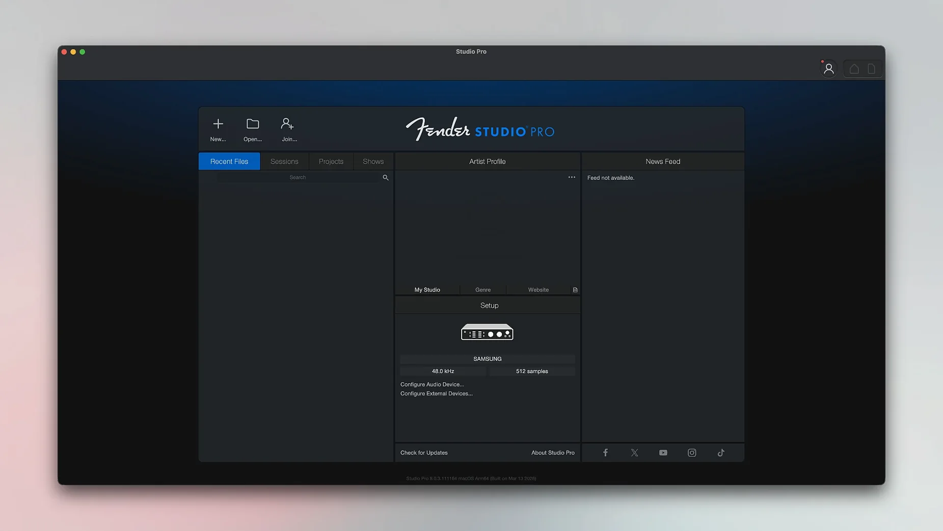 Fender Studio Pro on a Mac, shot 1 fender studio pro 8 crack mac — editor view