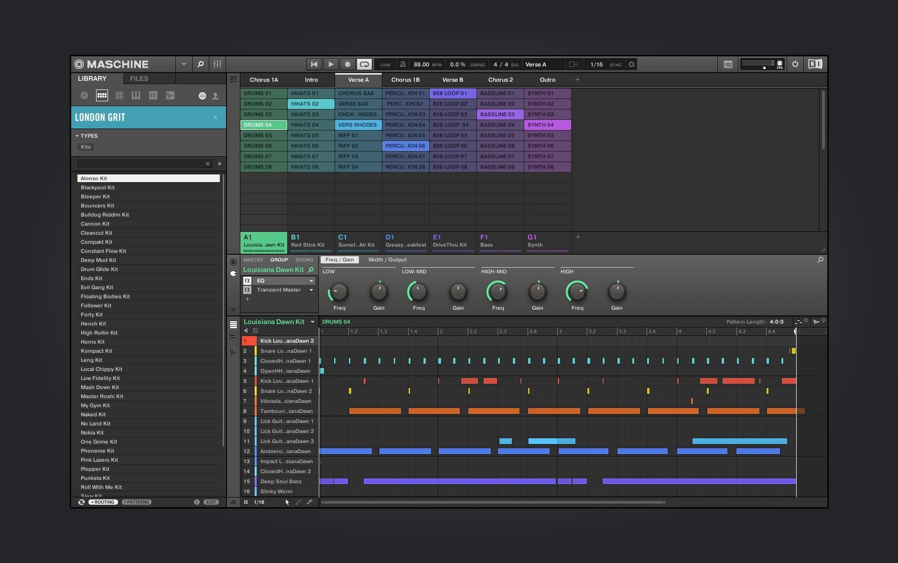 Maschine demo 1 maschine — editor view