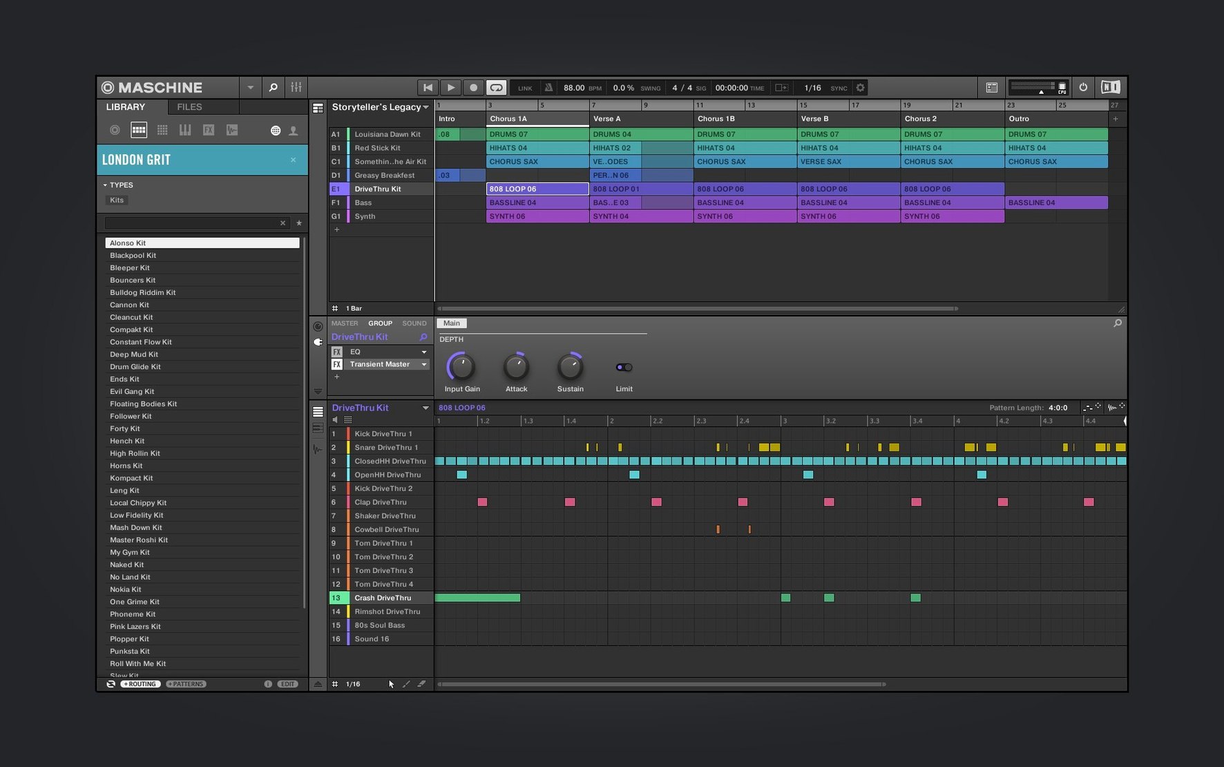 Maschine demo 2 Maschine sidebar view 2