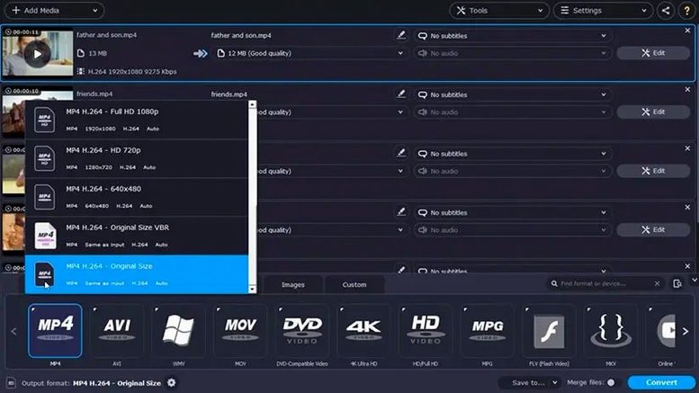 Movavi Video Suite demo 2 Movavi Video Suite sidebar view 2