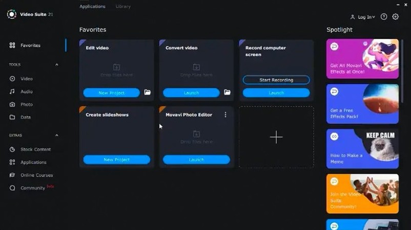 Movavi Video Suite demo 3 Movavi Video Suite sidebar view 3