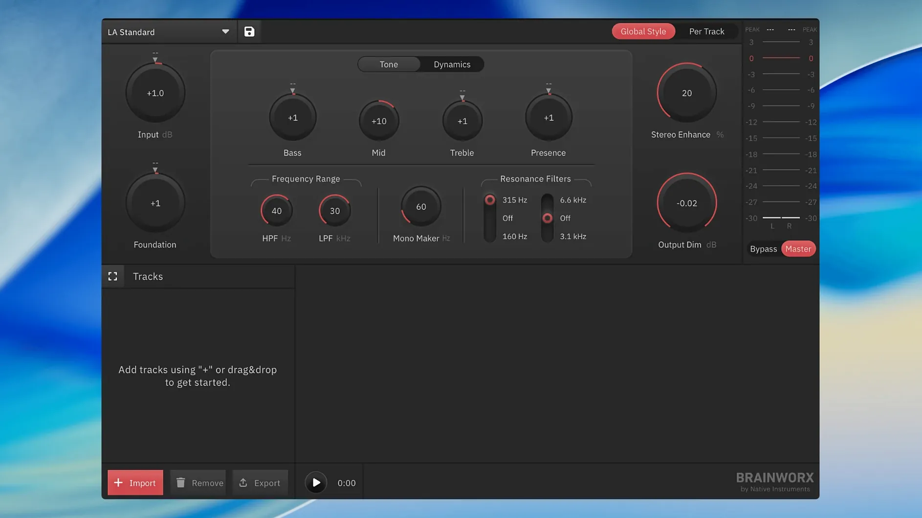 Plugin Alliance Brainworx bx_mastering studio demo 2 Plugin Alliance Brainworx bx_mastering studio sidebar view 2