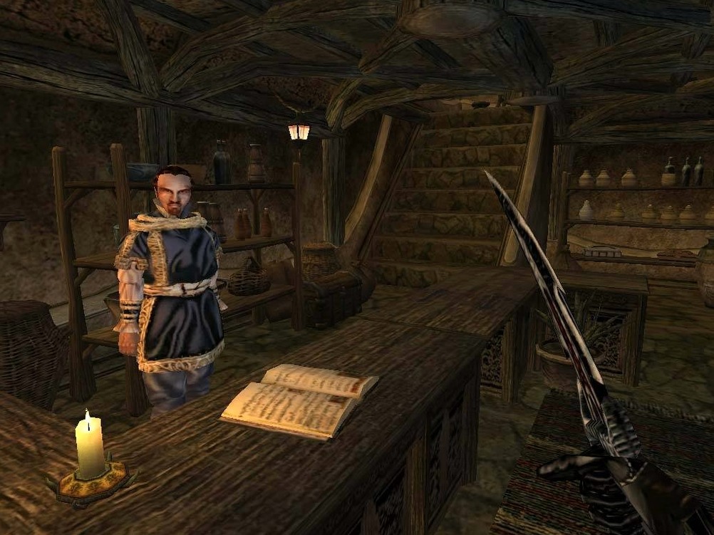 The Elder Scrolls III: Morrowind on a Mac, shot 1 the elder scrolls iii morrowind mac full version main screen