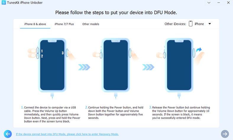 TunesKit iPhone Unlocker on a Mac, shot 2 TunesKit iPhone Unlocker for Mac, image 2