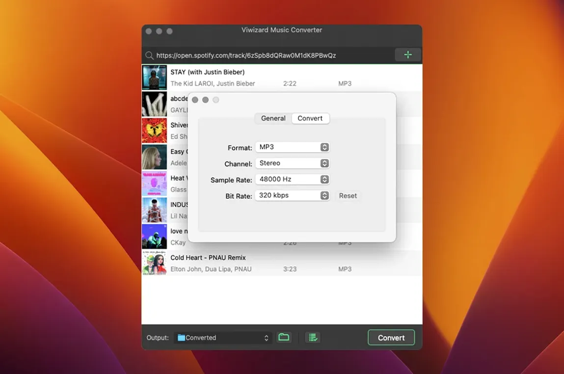 ViWizard Spotify Music Converter demo 2 ViWizard Spotify Music Converter sidebar view 2